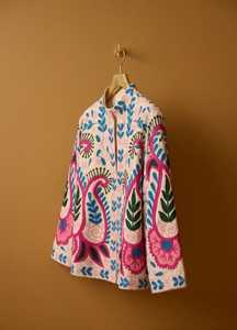 <b>Women</b> Handmade Uzbek Style Suzani Embroidered Jacket Boho Floral <b>Coat</b> Colorful Festival Bohemian Artisan Statement Outerwear - Product Image 4