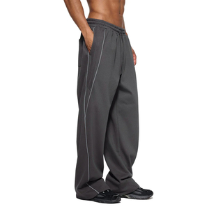 Custom Men Women Jogger <b>Pants</b> Elastic Waist Drawstring Straight Leg Loose Casual OEM ODM Wholesale - Product Image 4