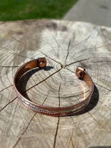 Pulsera Magnética Artesanal de Cobre Unisex Ajustable, Joyería Terapéutica o para Regalo, Artesanía en Metal - Product Image 4