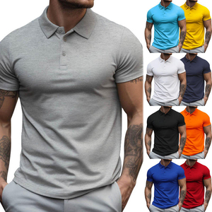 Polos décontractés pour hommes, très demandés, avec logo personnalisé, qualité supérieure, couleur unie, écologiques, polos épais - Product Image 5