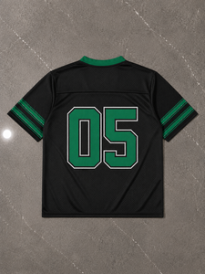 Unisex Black <b>Mesh</b> Football Jersey Crew Neck Sleeveless Breathable <b>Plus</b> <b>Size</b> Quick Dry Custom Number Player Name Adjustable Strap - Product Image 5