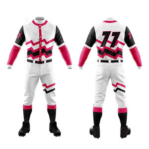 Softball Wear Men's Breathable Full Set New Trending Baseball Uniform from Pakistan Custom Team Name Jersey with Pants - Product Image 6