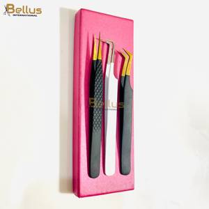 แหนบต่อขนตา Bellus International Professional 45 90 Smooth Fiber Tip Volume Lash Tweezers  ทำจากสแตนเลสสตีล  ใช้งานได้ทนทาน จับขนตาได้อย่างแม่นยำ - Product Image 6