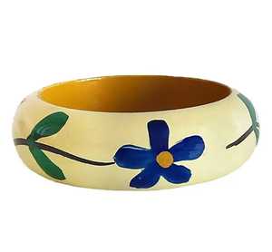 กำไลไม้พิมพ์ลายด้วยมือ ดีไซน์วินเทจ คุณภาพพรีเมียม ขัดเงา บรรจุภัณฑ์แบบกำหนดเอง สำหรับผู้หญิงทุกโอกาส - Product Image 3