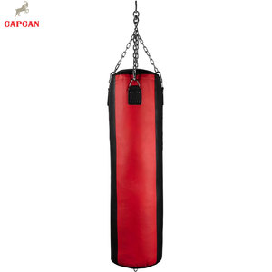 Sac de frappe en cuir robuste et durable, rempli de sable épais pour des séances de frappe puissantes - Entraînement de fitness écologique - Product Image 3