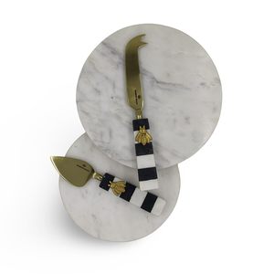 Hot Selling Gold Plated Stainless Steel Cheese <b>Knife</b> Set Bee Handle Modern Simple Design 5 Inch Dishwasher <b>Safe</b> for Home Kitchen - Product Image 2