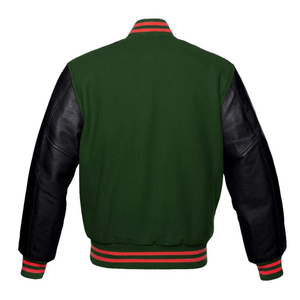 Chaquetas Universitarias Personalizadas al por Mayor, Chaquetas Bomber Lisas con Logotipo Bordado, Chaquetas para Hombre de Talla Grande - Product Image 2