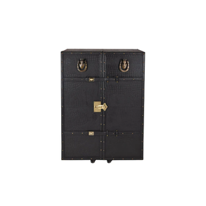 Nouvelle armoire en cuir design avec roulettes, armoire en cuir de qualité supérieure, accessoires de meubles très demandés à prix de gros - Product Image 3