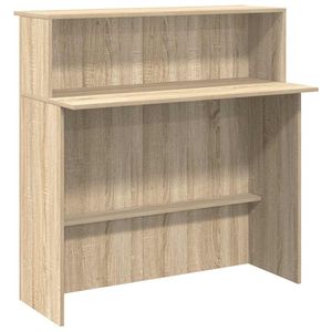 Bureau de réception standard en bois d'ingénierie Sonoma Oak - Product Image 2