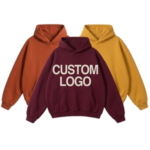 Sweat à capuche personnalisé en molleton français polyester/coton écologique imperméable pour homme, coupe décontractée, 300g, vente en gros - Product Image 6