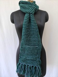 Sophisticated Unisex Knitted Scarf - High-Density Soft Yarn <b>Wrap</b> - Custom Logo Winter Fashion <b>Neck</b> Warmer - Product Image 4