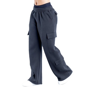 New Design Plus Size Loose Casual Cotton Oversized Baggy High Waist Wide Leg Cargo Joggers Sweatpants Men and Women Casual Wear - Product Image 3