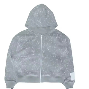 Sweat-shirts décontractés pour hommes, meilleure qualité, logo personnalisé imprimé, sweats à capuche pour hommes en vente, confortables, séchage rapide, sweats à capuche avec strass pour garçons - Product Image 2