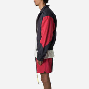 Men Color Blocking Tracksuit <b>Jacket</b> With Zipper Fly Full Sleeve Loose Fit Sporty Style Breathable Polyester Spring Wear - Product Image 5