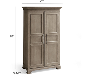 Armoire moderne en bois de mahogany massif, double porte, fabrication artisanale, design durable, minimaliste, chambre à coucher, salon, mur - Product Image 4