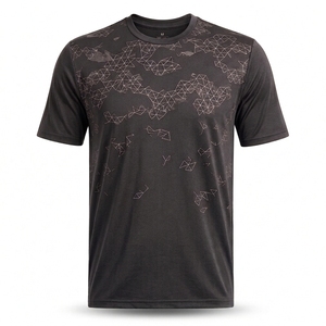 เสื้อยืดโอเวอร์ไซส์พิมพ์ลายโลโก้สำหรับผู้ชาย ผ้าฝ้ายเนื้อหนา แขนสั้น คอกลม ทรงหลวม สวมใส่ได้ทั้งชายและหญิง - Product Image 6