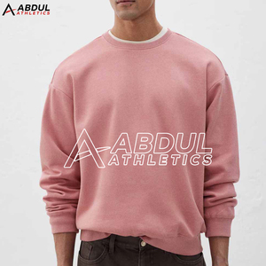 Sweat-shirt élégant pour homme en coton mélangé, coupe ajustée, idéal pour la salle de sport et les tenues quotidiennes. - Product Image 2