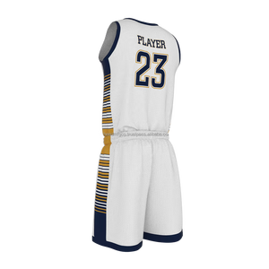 Maillot et short de basket-ball d'équipe réversible personnalisé par sublimation respirante à la mode uniformes de basket-ball réversibles - Product Image 4