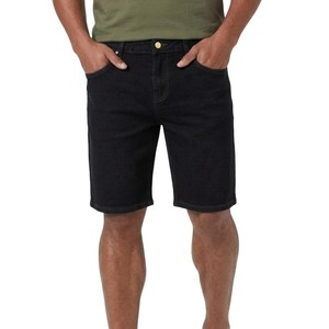 Pantalones Cortos de Mezclilla para Hombre, de Primera Calidad, Lavado Oscuro, Corte Recto, Cintura Media, Estilo Casual de Verano, Tejido de Algodón, con Bolsillos, OEM - Product Image 1