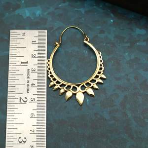 Pendientes de Aro de Latón Chapado en Oro, Estilo Bohemia, Joyería Colgante para Mujer, Diseño de Planta, Accesorio de Moda - Product Image 4