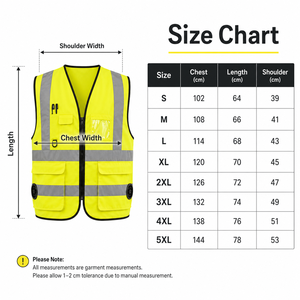 High-Visibility Reflective uniform Vest with Cooling Fan, Multi-Pocket Design & <b>ID</b> <b>Holder</b> - Product Image 5