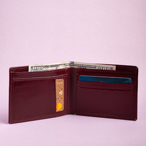 กระเป๋าสตางค์ผู้ชายสุดหรู หนังแท้ ตกแต่งลายปัก คุณภาพสูง บรรจุในกล่องของขวัญขนาดเล็ก - Product Image 6