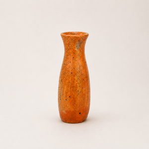 Jarrón de Cerámica Naranja Art Deco con Textura de Porcelana, Ecológico, Hecho a Mano, para Decoración del Hogar y Bodas - Product Image 3