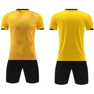 Uniforme de Fútbol Deportivo de Alta Calidad y Tendencia, 100% Poliéster Suave, Materiales Lisos - Product Image 1