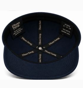 Casual Hat Premium <b>Navy</b> Beige <b>Baseball</b> <b>Cap</b> with Bold Embroidered Typography Adjustable Unisex Fashion Hat Design for Daily - Product Image 4