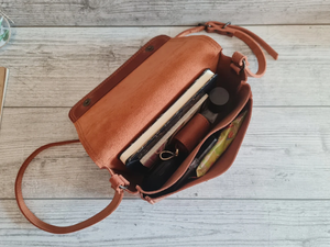 Brown <b>Leather</b> Crossbody Handbag for Women <b>Small</b> Purse Personalized Shoulder <b>Bag</b> Stylish Cross Body Gift for Her - Product Image 6