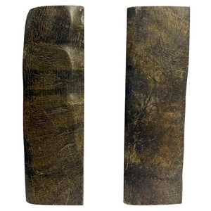 Écailles de corne de buffle authentiques faites à la main, écailles de corne pour la fabrication de manches de couteaux DIY, matériau en corne de buffle pour couteaux - Product Image 1