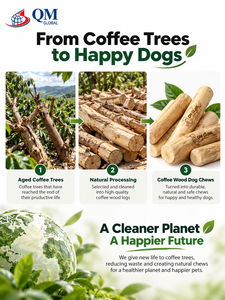 Grande bâtonnette à mâcher durable en bois de café pour chien – Saveur naturelle bois de café, jouet à mâcher écologique pour l'hygiène dentaire des chiens en intérieur - Product Image 6