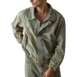 Veste en jean pour hommes OEM style vintage vêtements d'extérieur boutonnés durables et confortables pour une utilisation toute la journée dans la rue hiver fourni Pakistan - Product Image 1