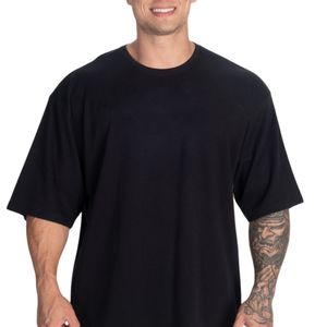 Camiseta Oversize Personalizada al por Mayor para Hombre, Camiseta Holgada para Gimnasio y Entrenamiento, Camiseta Casual de Algodón de Manga Corta, Ropa Deportiva Urbana, Top de Entrenamiento - Product Image 1