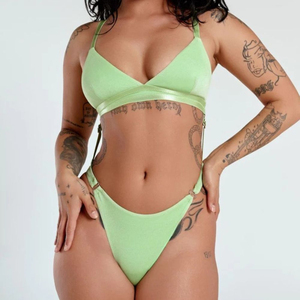 High Quality Women Breathable Slim Fit Bodysuit Stretch <b>Pole</b> <b>Dance</b> Fitness Jumpsuit Durable <b>Dance</b> OEM Quick Dry Spandex/Nylon - Product Image 1