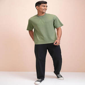 Camiseta en blanco informal de alta calidad, camiseta personalizada para hombre, camisetas con logotipo bordado serigrafiado, camisetas para hombre - Product Image 1