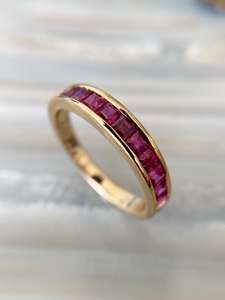 Anillo de Compromiso de Plata de Ley 925 con Moissanita y Engaste de Canal para Mujer, Chapado en Oro y Rodio, Estilo Hip Hop, Anillo de Boda - Product Image 2