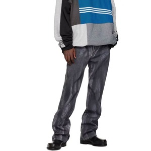 Latest Fashion Street Wear <b>Leather</b> <b>Pants</b> High Waist Casual OEM Service Custom <b>Men's</b> <b>Leather</b> <b>Pants</b> - Product Image 6