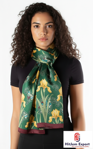 Foulards carrés en soie légers de qualité supérieure Impression numérique personnalisée Accessoires en tissu élégants Parfait pour l'approvisionnement en vrac - Product Image 3