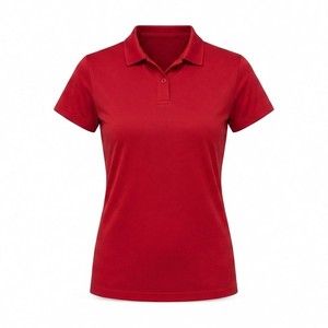 Camiseta de Pickleball de Manga Corta para Mujer, Ajustada, Transpirable, 100% Poliéster, Color Sólido, Cuello Camisero, Cierre de Botones en la Parte Delantera, Verano - Product Image 3