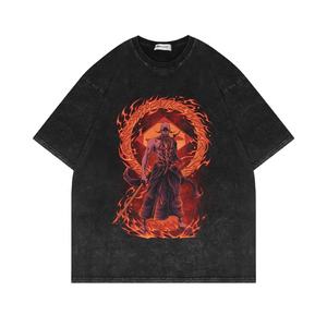 ขายส่งแขนสั้น DTG การพิมพ์ดิจิตอลผู้ชายเสื้อที่กําหนดเองเสื้อยืดเปล่ากรดล้างขนาดใหญ่ unisex ผู้ชายที่กําหนดเองเสื้อยืด - Product Image 6