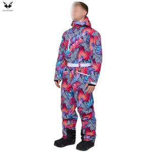 Nuevo Traje de Esquí de Poliéster de Una Pieza, Resistente al Viento, de Primera Calidad, con Estampado Floral Colorido, para Deportes de Invierno al Aire Libre - Product Image 2