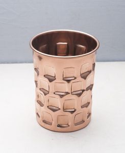 Tazas de Cobre con Acabado Martillado, Exterior Negro, Estilo Vintage con Asa, Vajilla para el Hogar con Beneficios para la Salud - Product Image 3