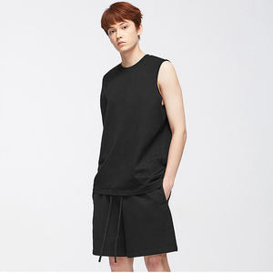 ank Top for <b>Men</b> Pure Cotton Quick Dry Sleeveless Shirts Summer <b>Mens</b> Fitness Loose Gym Workout Solid Color <b>Vest</b> Tops - Product Image 3
