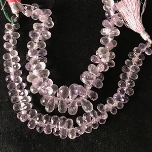 Cuentas Sueltas de Amatista Rosa 100% Natural, Facetadas en Forma de Gota, de 5x8-7x11.50mm, Grado AAA, Certificadas por IGI, Joyería Vivaaz Gems - Product Image 6
