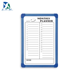 Tableau de calendrier mensuel effaçable à sec SYH Standard avec cadre en plastique - Product Image 1