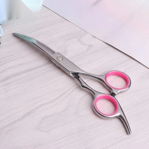Ciseaux à cheveux professionnels en acier inoxydable avec pointe acérée, design pour droitiers, long manche en plastique pour la coiffure - Product Image 5
