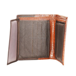 Cartera plegable de cuero con patrón de cocodrilo genuino para hombre con función RFID, cartera larga para bolsillo frontal, uso de carteras para tarjetas, venta al por mayor - Product Image 4