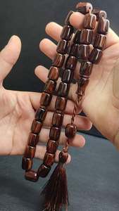 Royal <b>Honey</b> Amber Luxury Eco-Friendly Handmade Resin Tasbeeh - Product Image 1