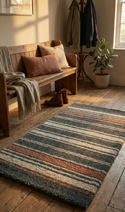 Custom Size Anti-Slip Natural Woolen Area Rug Modern Abstract Design for Hotel Home Decor Flooring Rugs - Product Image 3